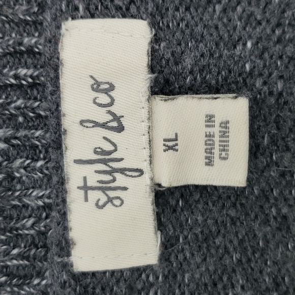 Style & Co Wide Sleeve Floral Sweater - Picture 6 of 8